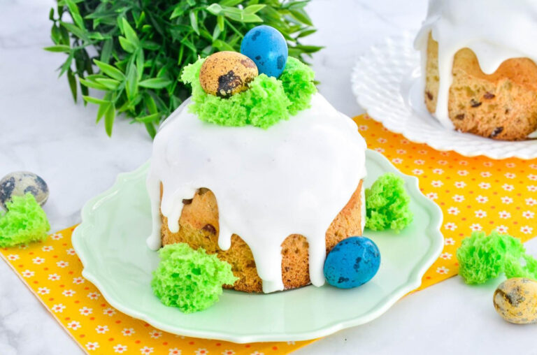 Пасхальный кулич творожный