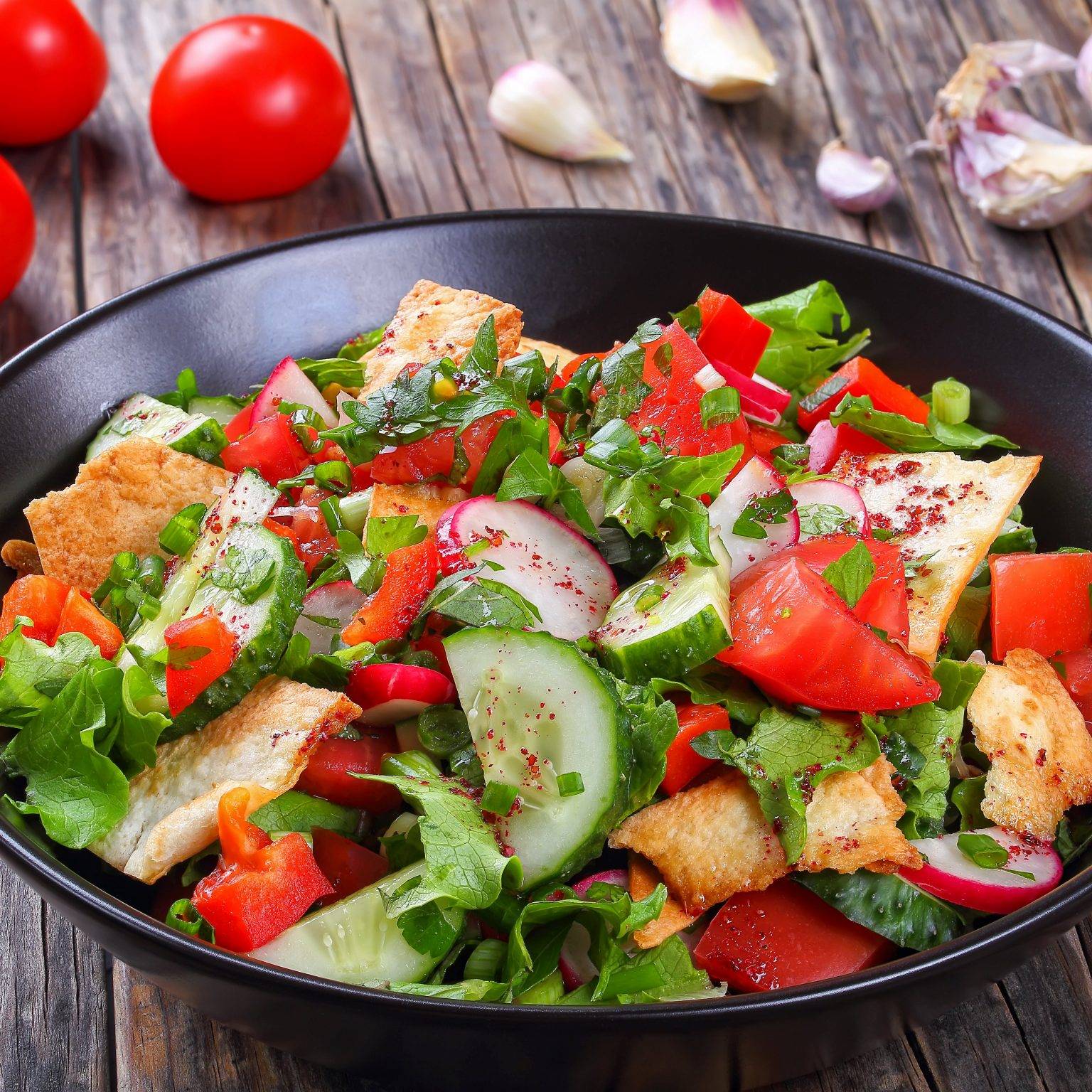 Фаттуш - ливанский салат из овощей